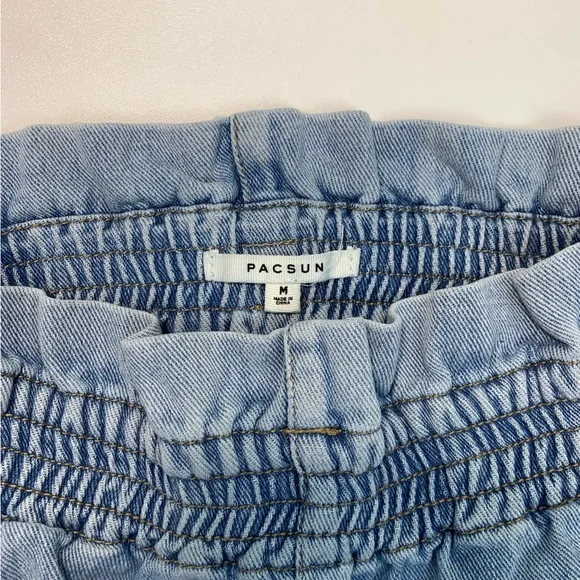 PacSun Women’s Paperbag Waist High Rise Mom Shorts Size M Medium - Picture 4 of 11